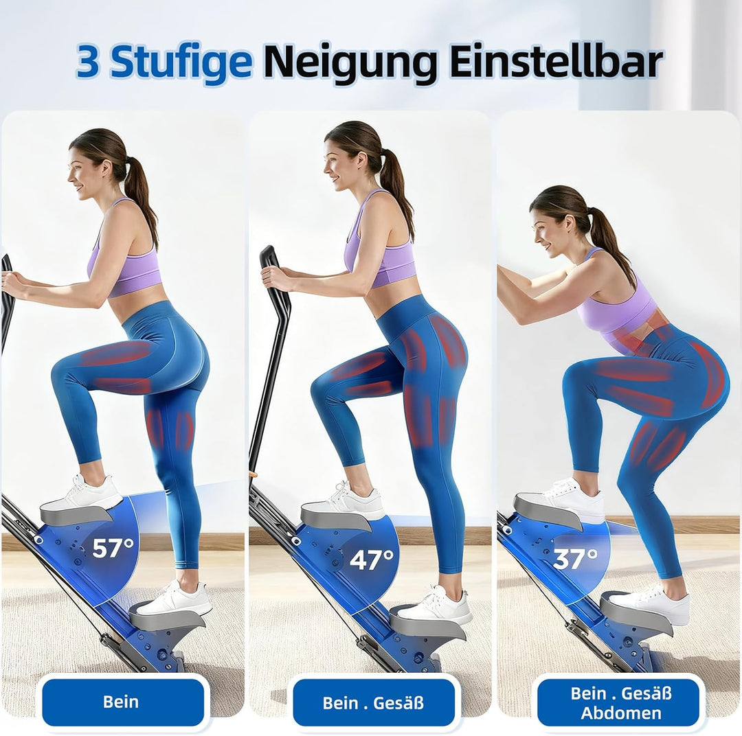 Stair Stepper für Zuhause, Stairmaster mit Einstellbarem 3 Stufen Widerstand für Ganzkörpertraining,