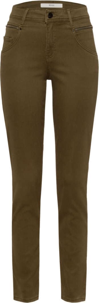 BRAX Damen Style Shakira Winter Dream Hose 25W / 32L Olive, 25W / 32L Olive