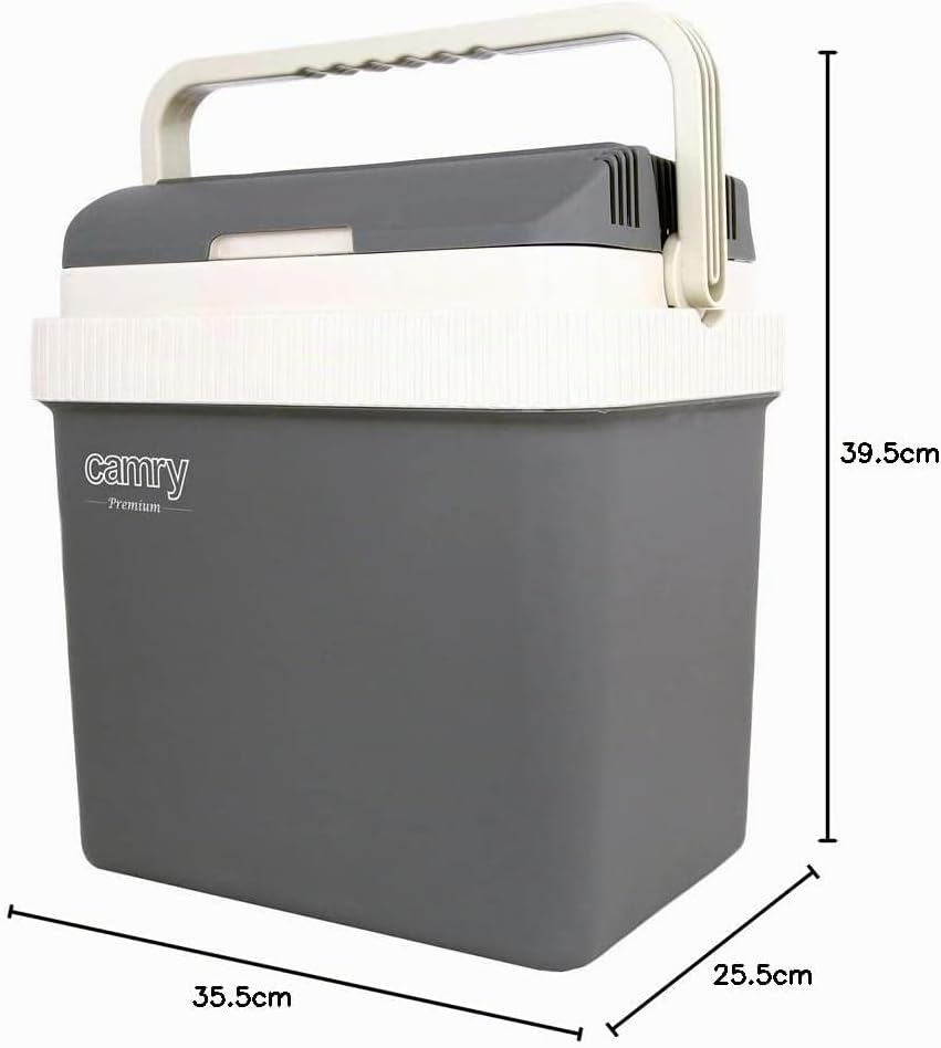 Camry CR 8065 Tragbare Elektrische Kühlbox, 21 Liter, Camping-Kühlschrank, 12 V und 220-240V für Aut