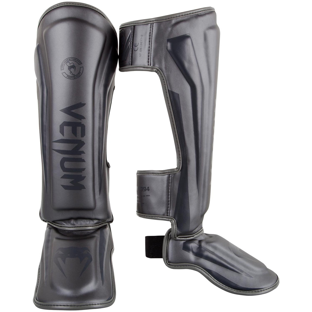 Venum Elite Boxen Schienbeinschutz L Grau / Grau, L Grau / Grau