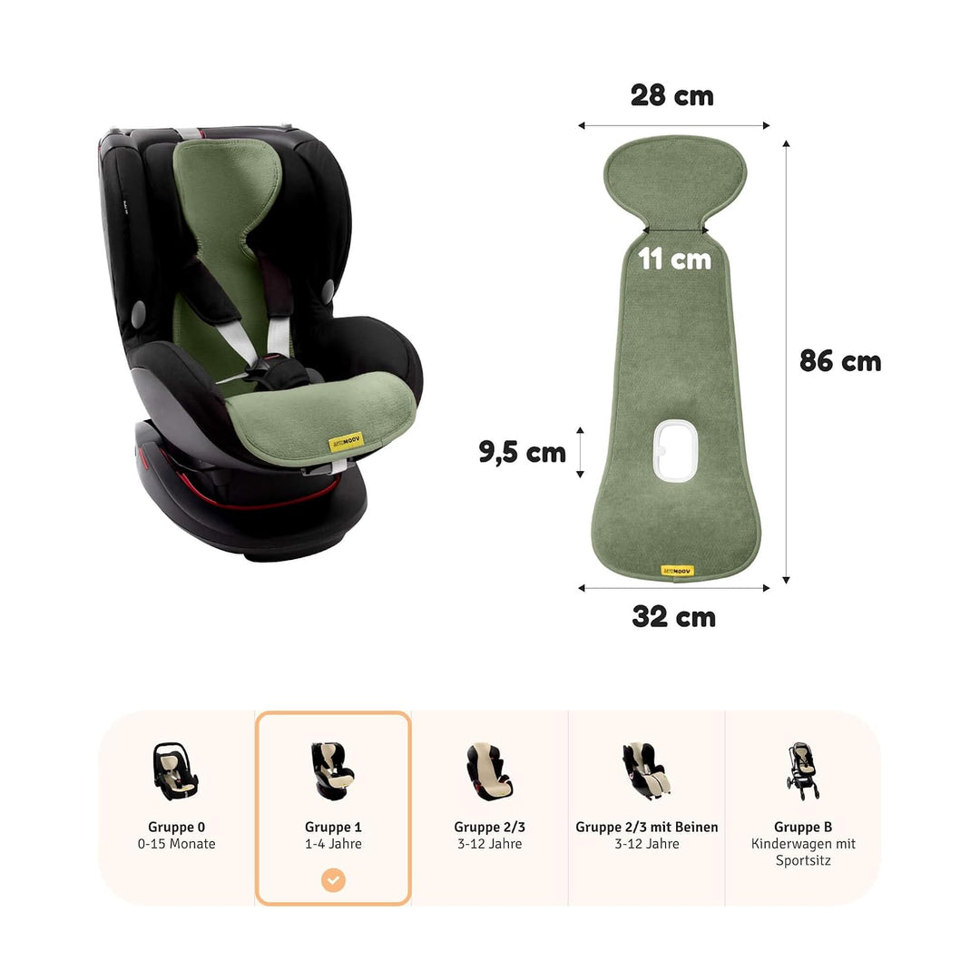 Aeromoov - Baby Sitzauflage Air Layer - Einlage Für Autositz oder Kinderwagen - Gruppe 1 - Antischwi