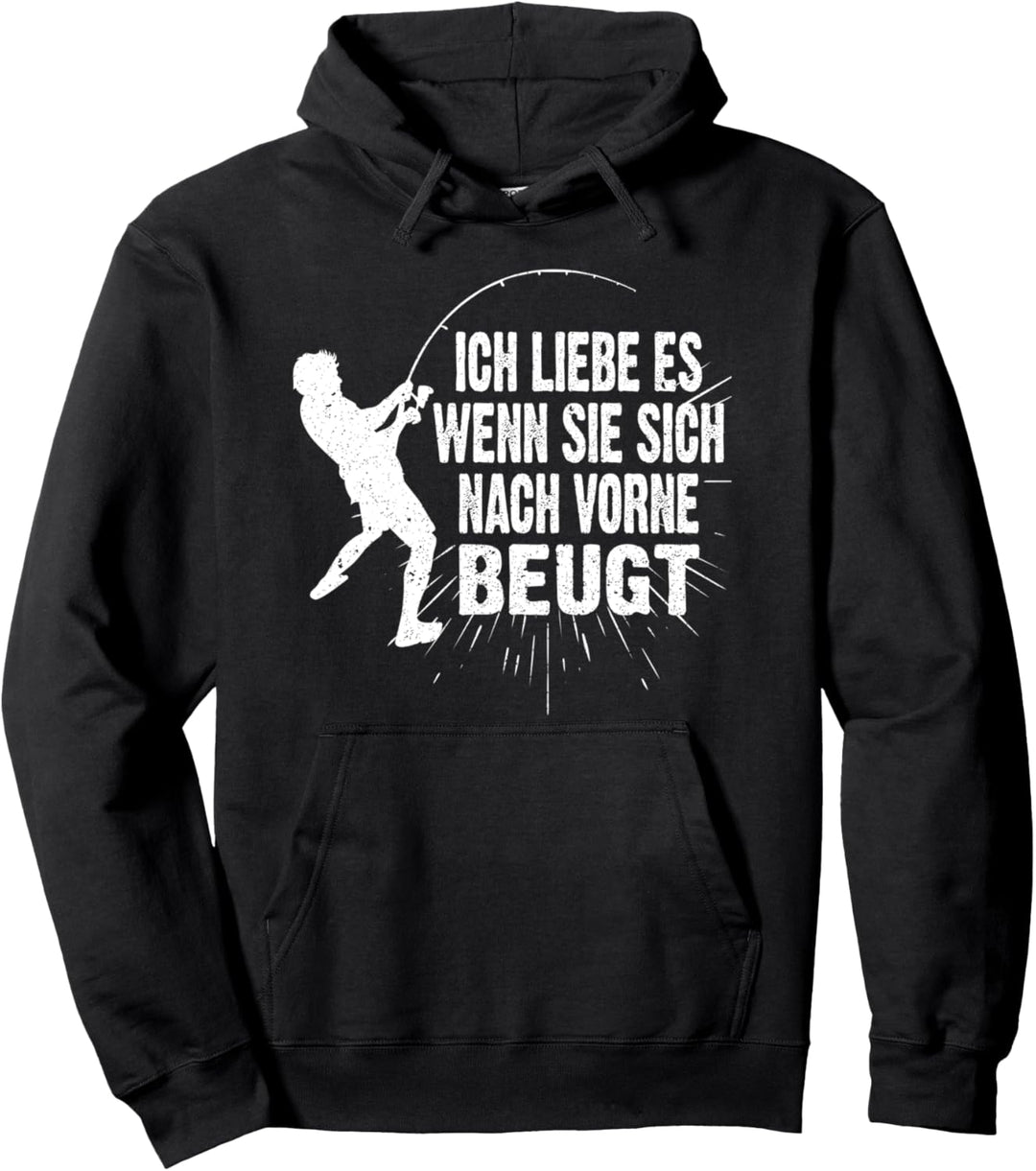 Ich liebe es wenn Sie sich nach vorne beugt - Funny Angel Pullover Hoodie