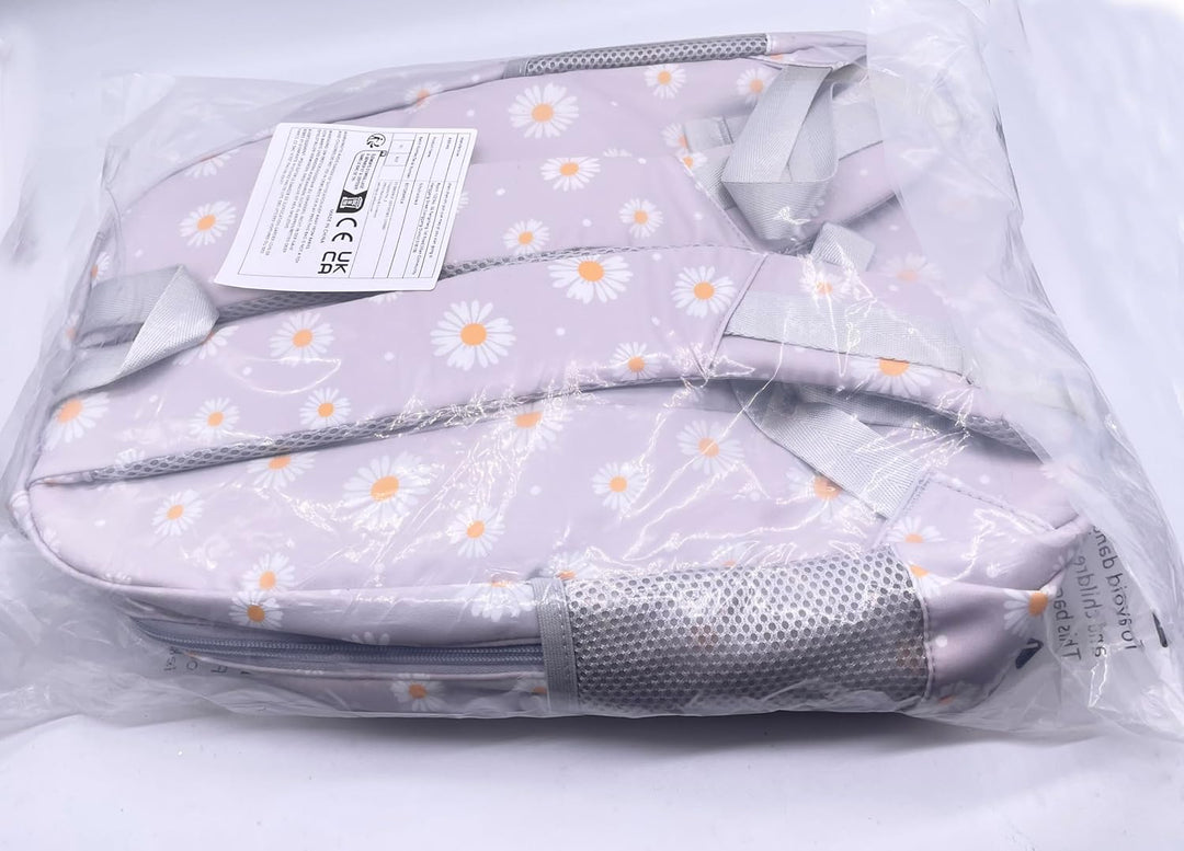Schulrucksack Mädchen Teenager Damen Schultasche Canvas Schulranzen Set Blumen Rucksack für Mädchen