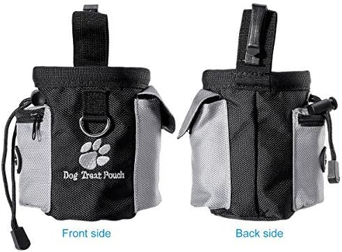 Futterbeutel für Hunde,Trainingsbeutel Hund,UEETEK Oxford Hände Frei Hund Treat Tasche mit Eingebaut