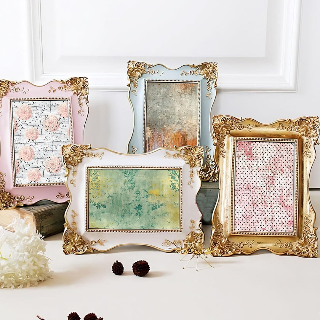 Scrapbook Papier Vintage Scrapbook Bastelpapier mit Blumen Muster, 24 Blatt Doppelseitiges Scrapbook