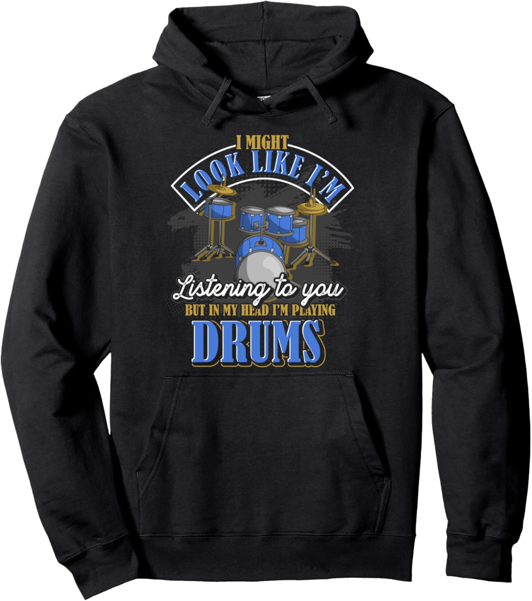 Schlagzeuger Musiker Drummer Musik Lustiges Schlagzeug Pullover Hoodie