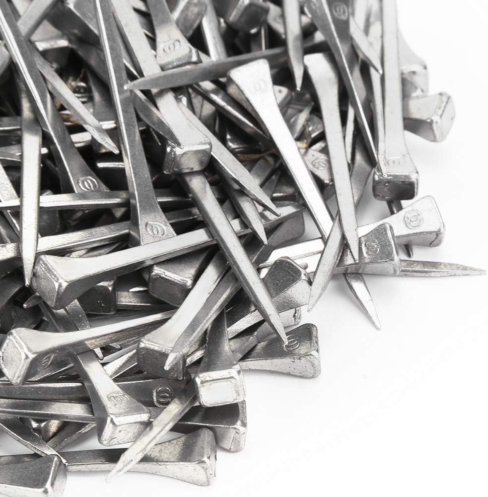 Cikonielf 250Pcs Hufeisen Nägel Stahl Huf Peg Hufeisen Zubehör Fest Hufeisen Nägel Pferd Werkzeug Zu