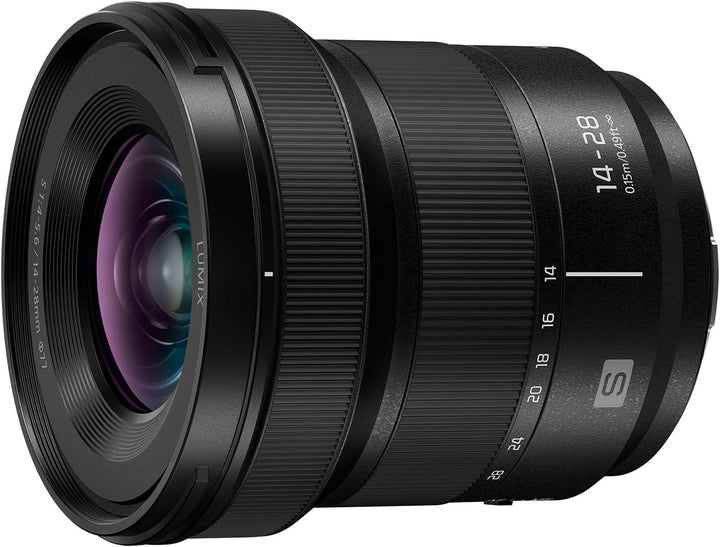 Panasonic Lumix S-R1428E Objektiv, Lumix S Objektiv, 14–28 mm Brennweite, F4-5.6 Blende, ideal für V