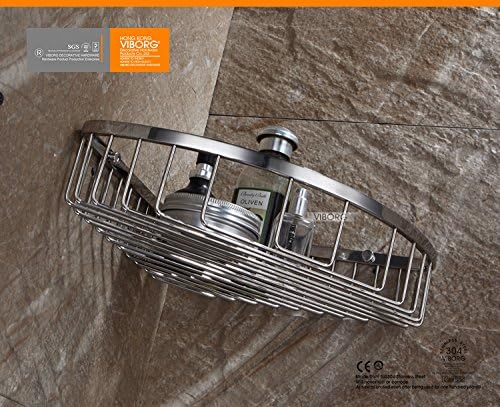 VIBORG Solid SUS304 Edelstahl extra dick wandmontage Eckablage Duschkorb duschablage Wandregal Dusch