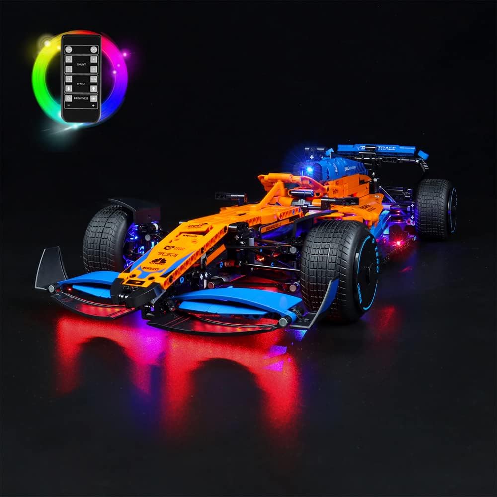 Led Licht Set für Lego 42141 Technic McLaren Formel 1 Rennwagen,Fernbedienung Dekorationsbeleuchtung