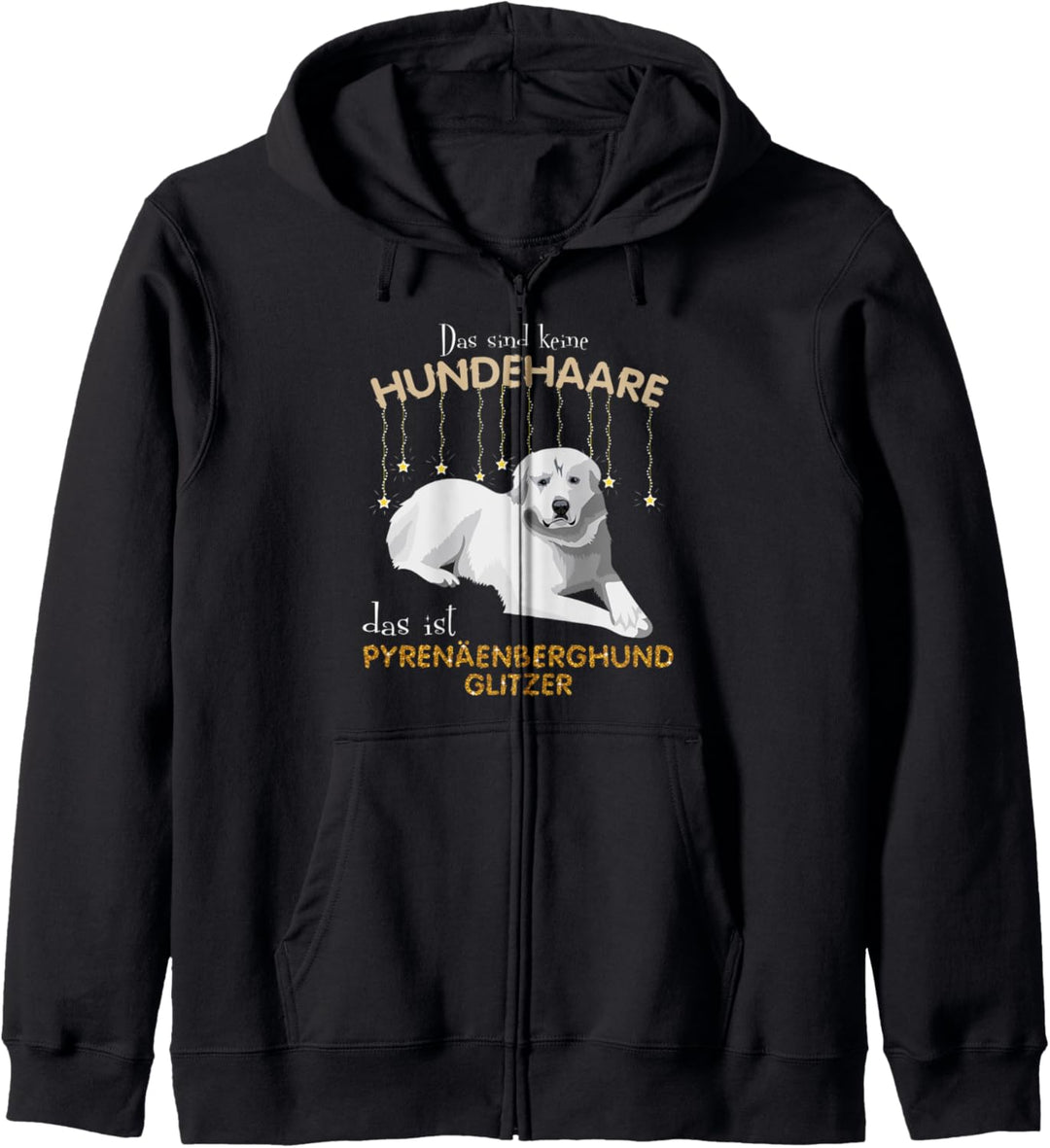 Das sind keine Hundehaare das ist Pyrenäenberghund Kapuzenjacke