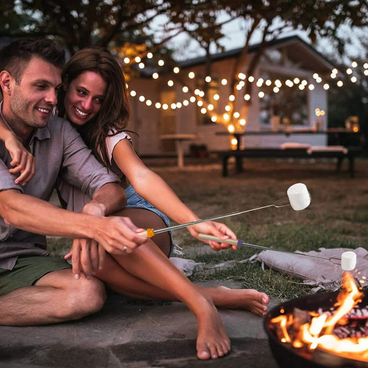 WALFOS Marshmallow-Toastgabeln, Teleskop, Marshmallow-Toast-Kits, Grillspiesse, Lagerfeuer-Bratstäbe