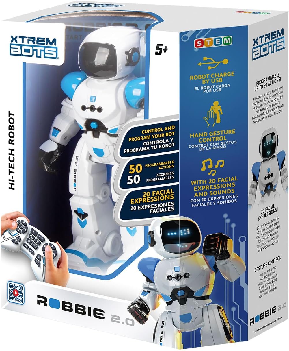 Xtrem Bots - Robbie | Ferngesteuerter Roboter Kinder Ab 5 Jahre | Kinder Roboter Ferngesteuert | Rob