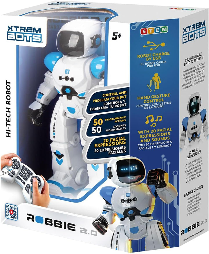 Xtrem Bots - Robbie | Ferngesteuerter Roboter Kinder Ab 5 Jahre | Kinder Roboter Ferngesteuert | Rob