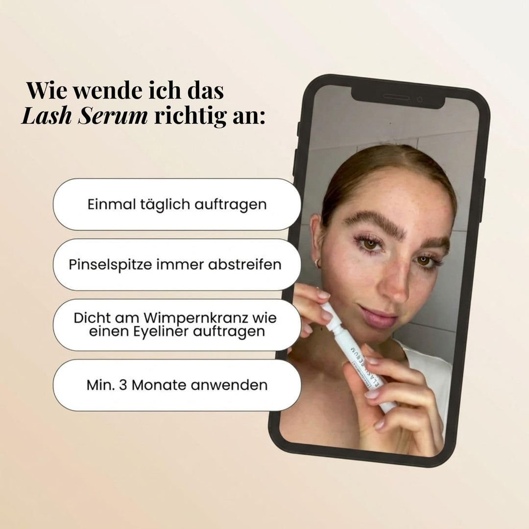 LASH SERUM - Wimpernserum - längere, dichtere Wimpern in nur wenigen Wochen