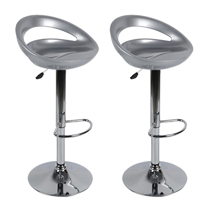 Barhocker 2er Set aus ABS-Kunststoff, Drehbare Barhocker Höhenverstellbar 55 bis 75 cm, Barstuhl Küc