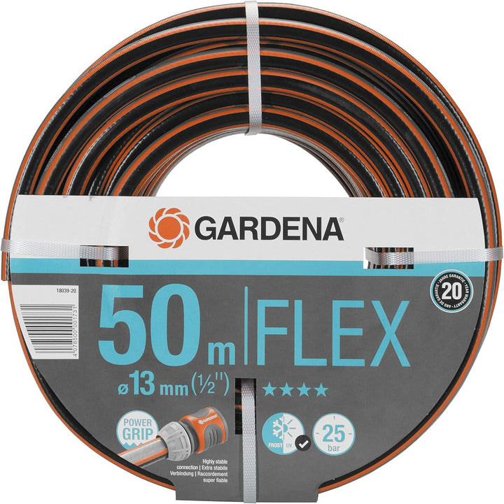 Gardena Comfort FLEX Schlauch 13 mm (1/2 Zoll), 50 m: Formstabiler, flexibler Gartenschlauch mit Pow