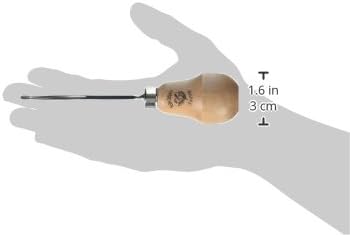 "KIRSCHEN" Werkzeuge 5629002 | Kerbschnitzbeitel mit Birnenheft Stich 8, gekröpft & mittlerer Höhlun