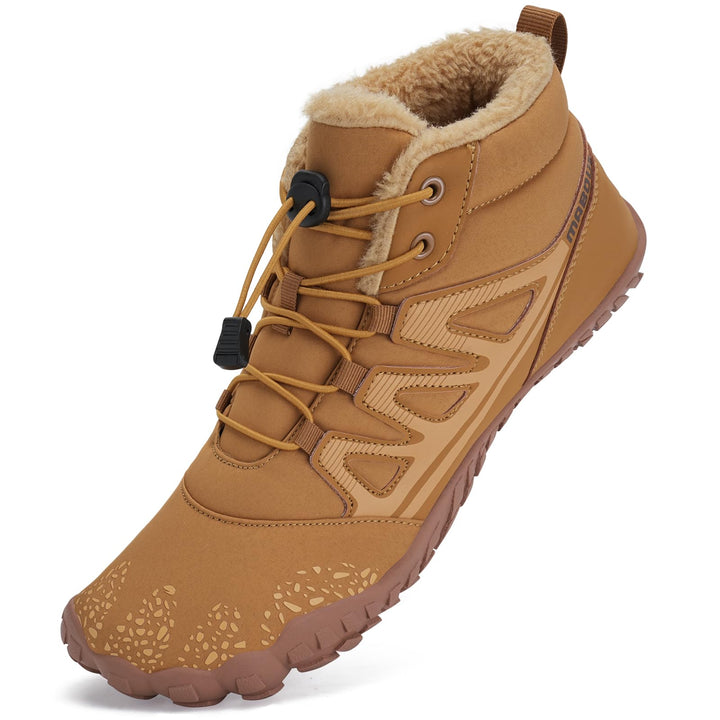 Mabove Barfussschuhe Winterstiefel Herren Damen Traillaufschuhe Warm Gefüttert Winterschuhe Schneest