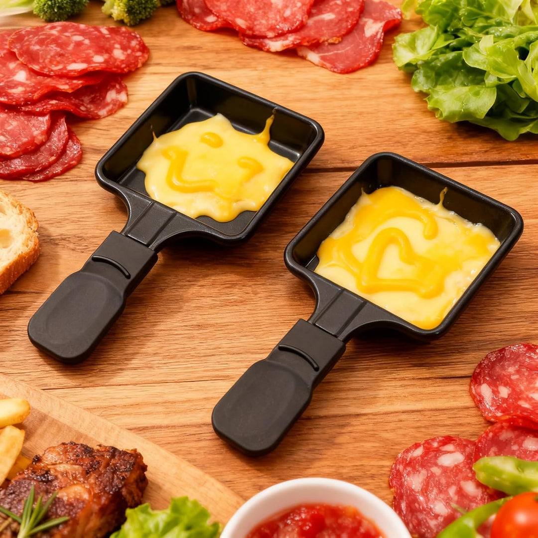 Kosmosta Antihaftbeschichtete Mini-Grill-Käsepfanne Schmelzzubehör für Raclettes Ersatzbleche Raclet