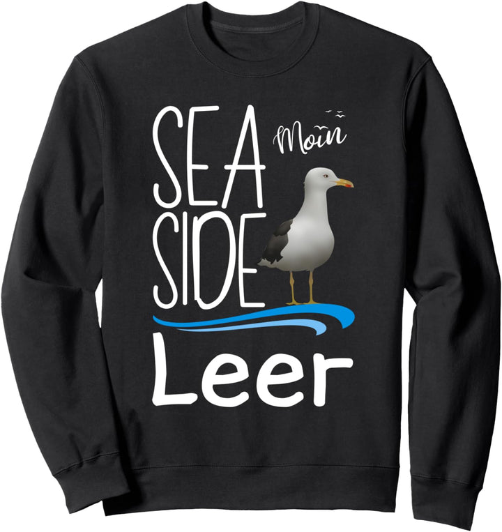 Leer Insel Camping Urlaub Nordseeküste Ostfriesland Möwe Sweatshirt