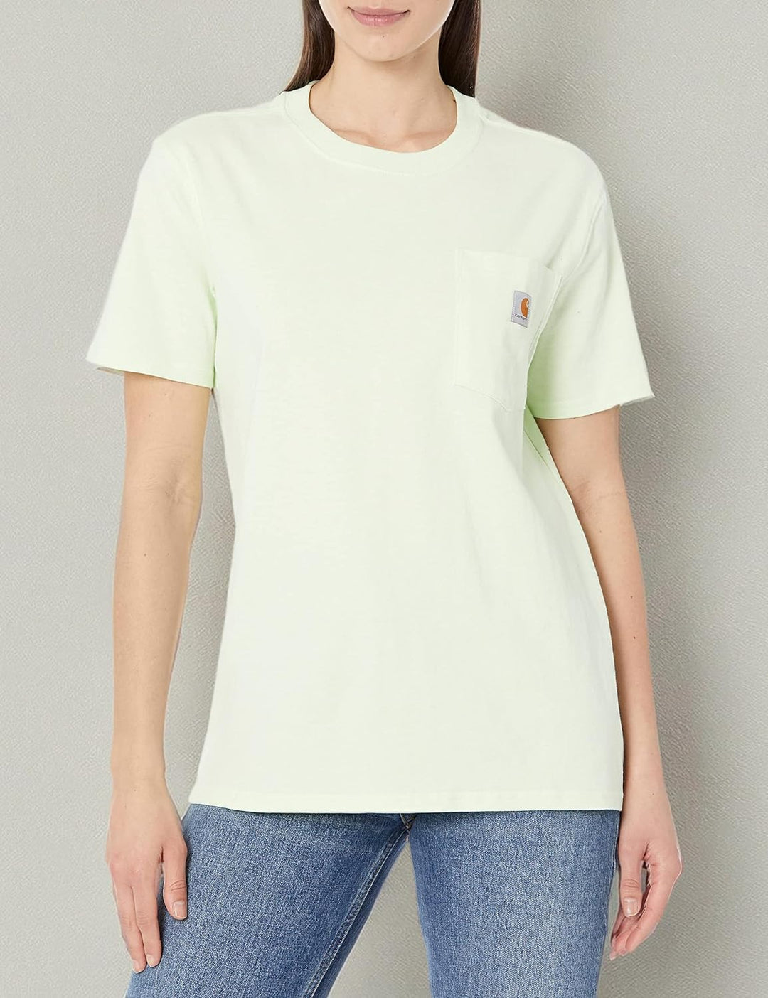 Carhartt Bekleidung Logo T-Shirt grün S Touch Of Lime, S Touch Of Lime