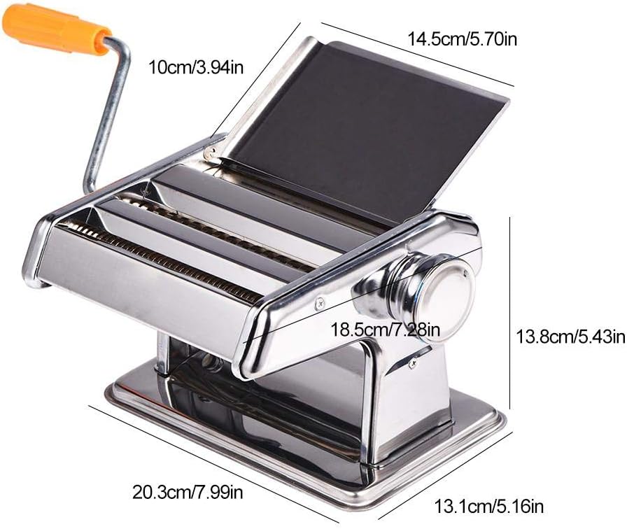 Nudelmaschine für die Herstellung von Pasta Maker Noodle Manuelle Spaghetti Hand Cutter aus Edelstah