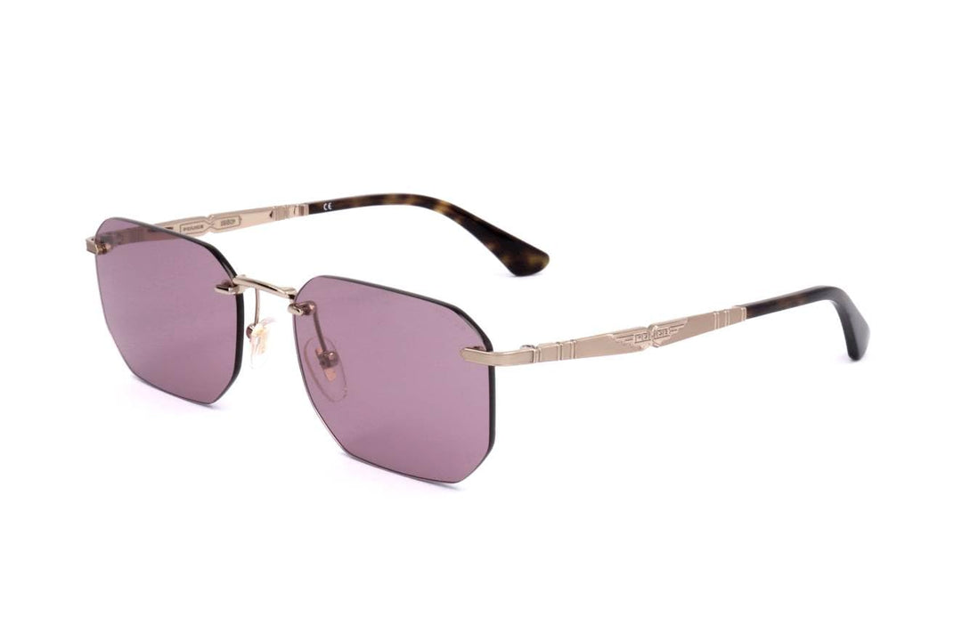 Police SPLF69 Brille, Shiny Camel mit Coloured Parts, 55 für Herren, Shiny Camel with coloured parts