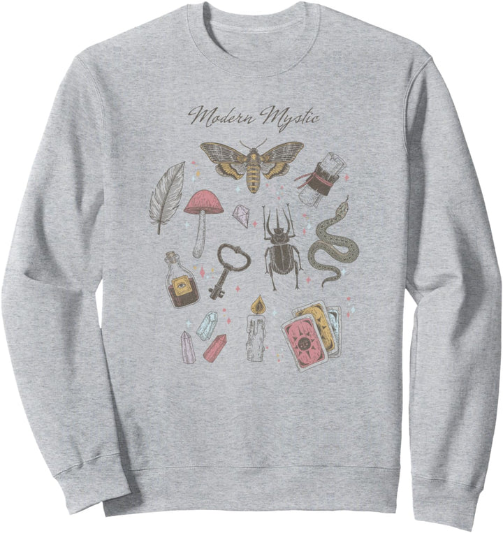 Trendy Modern Mystic Collection Of Icons Candle Cards Sweatshirt