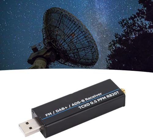 RTL-SDR-Empfänger mit RTL2832U und R820T2 Chipsatz, 0.5 PPM TCXO, USB-Anschluss, 100 kHz bis 1766 MH