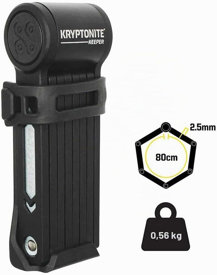 Kryptonite Keeper Mini Faltschloss (2,5mm/80cm)