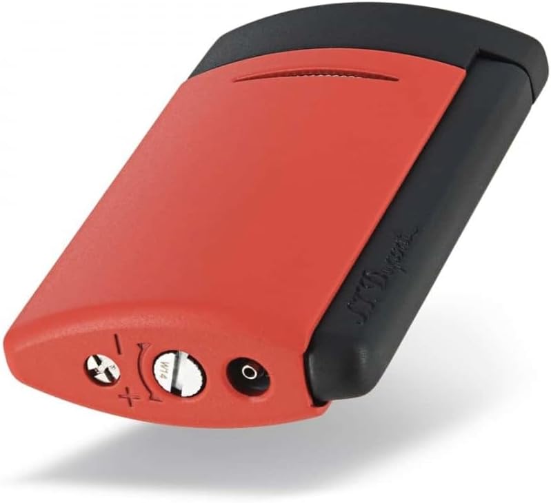 ST Dupont New Mini Jet Feuerzeug Schwarz und Mattrot