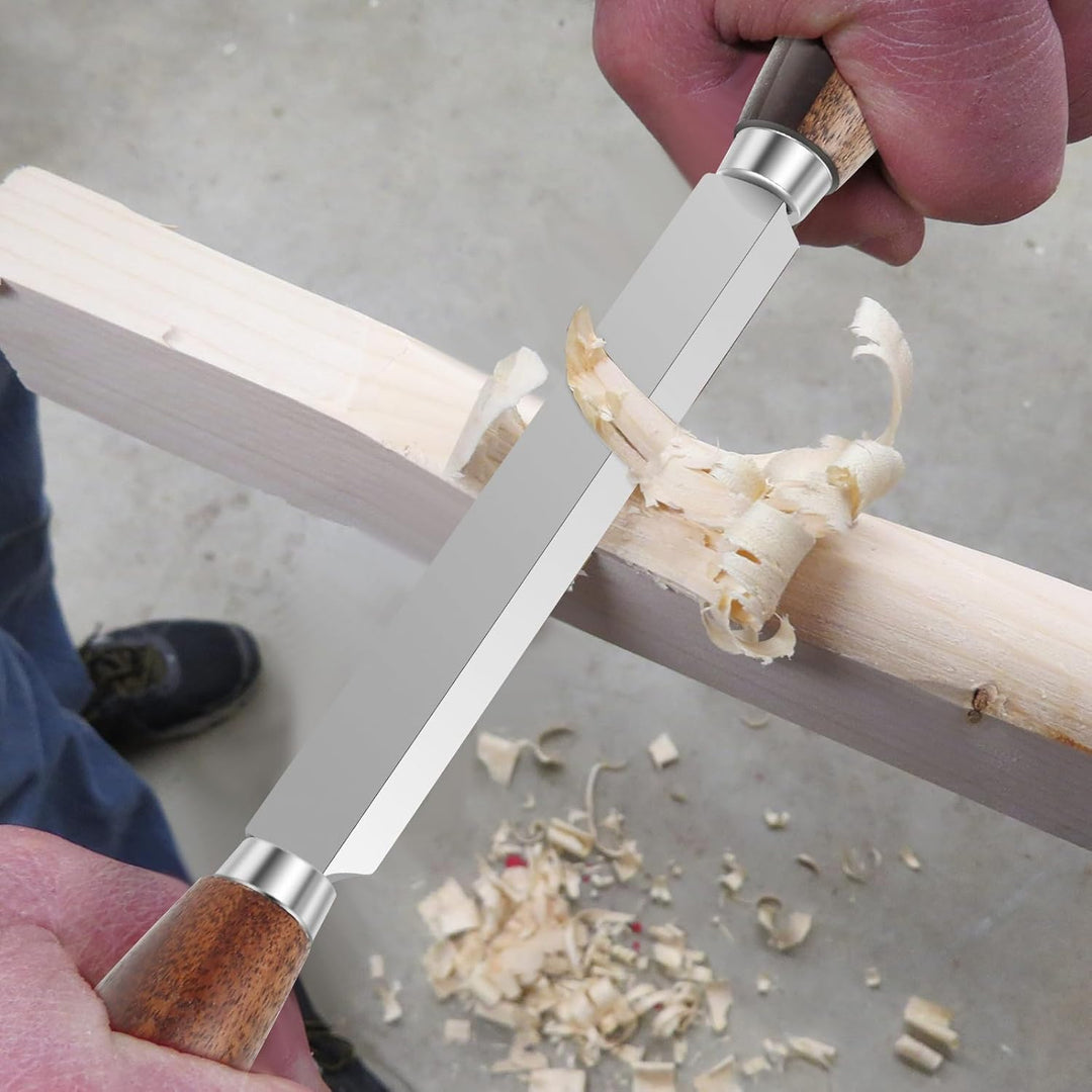 SK5 14.5cm Zugmesser mit Lederscheide gerade Rasur Holzschnitzerei Werkzeuge Holzbearbeitung Handwer