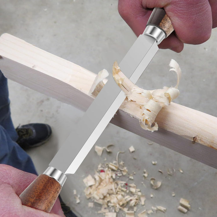 SK5 14.5cm Zugmesser mit Lederscheide gerade Rasur Holzschnitzerei Werkzeuge Holzbearbeitung Handwer