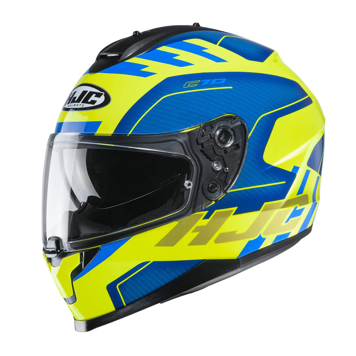HJC Helmets Herren Nc Motorrad Helm, Blau/Gelb, XS XS Blau/Gelb