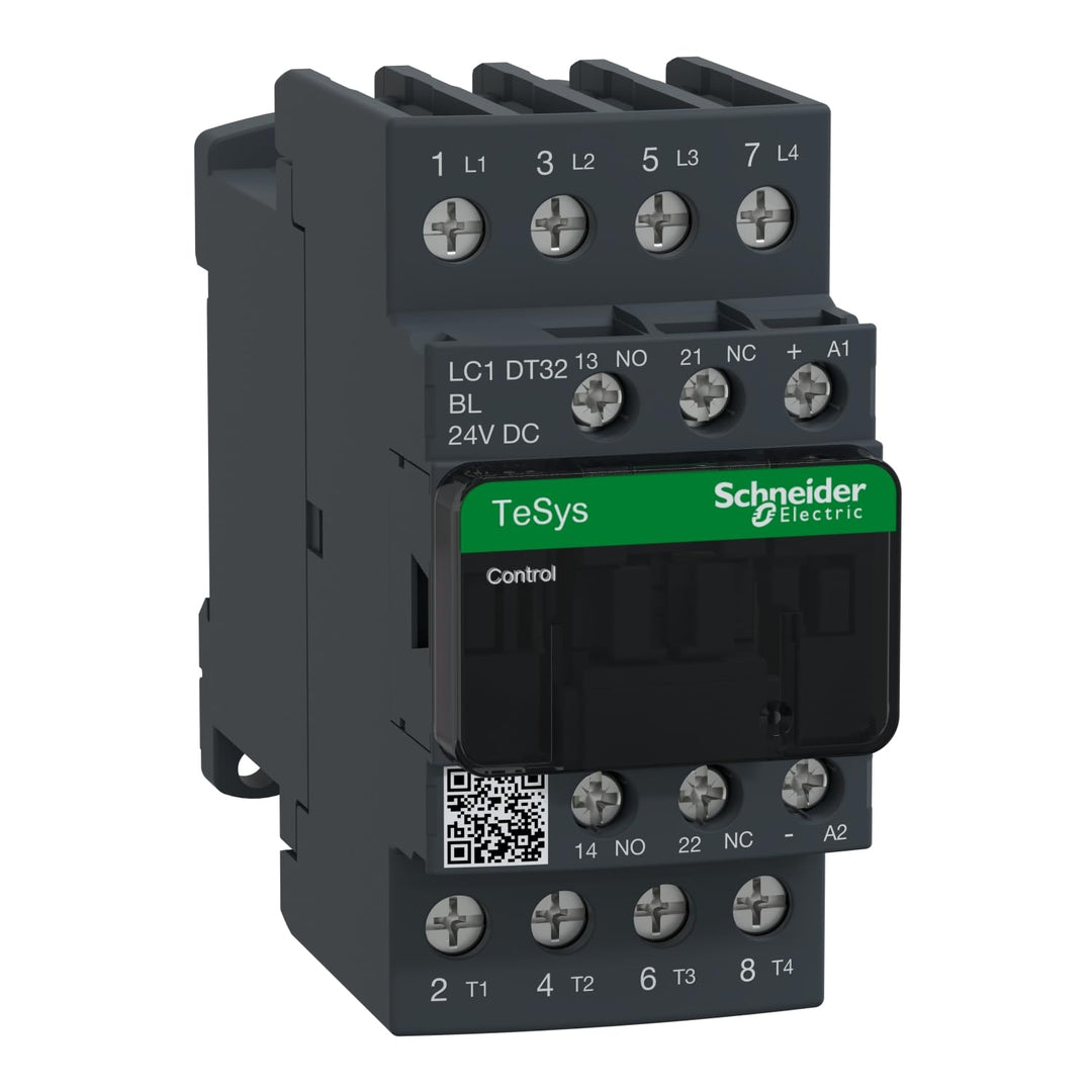 Schneider Electric Leistungsschütz LC1DT32BL 4p, 1S+1Ö, Spule 24 V DC 20A 24 V DC Spule (niedriger V