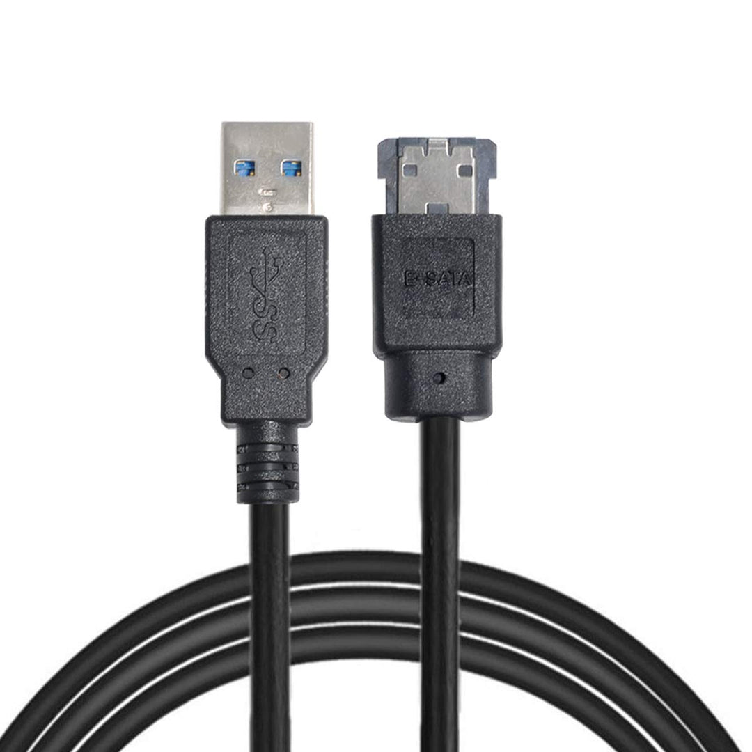 cablecc Kabel USB 3.0 zum Einschalten des eSATA DC5V-Adapters USB 2.0 zum Festplatten- / SSD- / ODD-