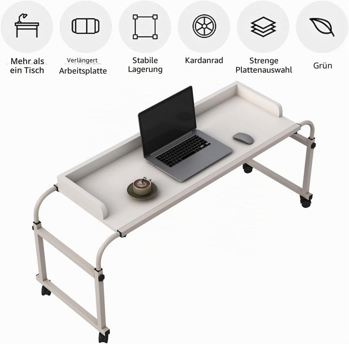 Pflegetisch Laptoptisch, Rollender Computertisch über Dem Bett Pflegetisch Für Das Heimbür Funktioni