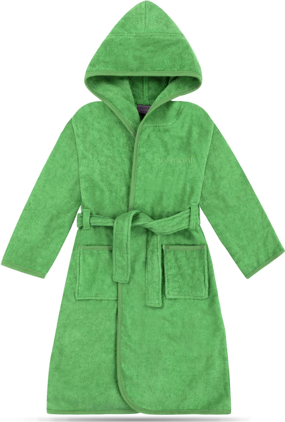 normani Kinder Bademantel auf 100% Bio-Baumwolle Badetuch für Jungen und Mädchen - Frottee Kapuzenba