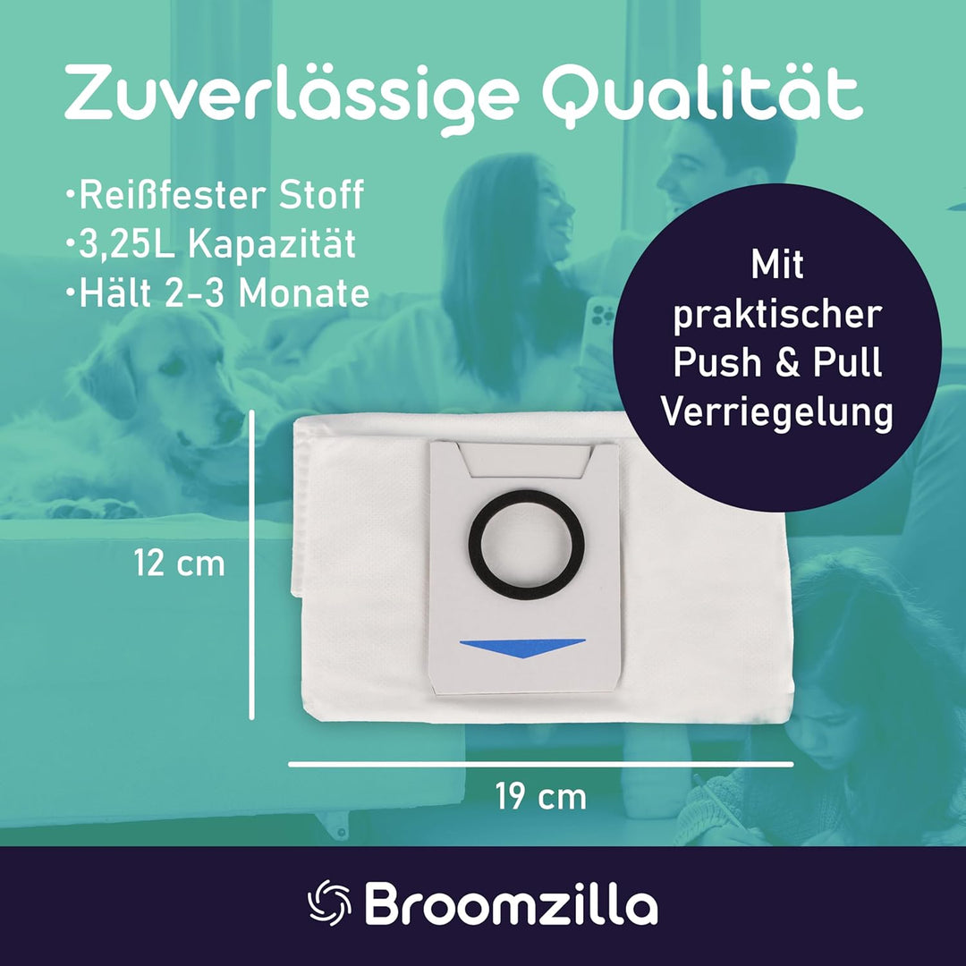 10 Stück Staubbeutel für Ecovacs Deebot X1 Omni / X1 e Omni / T20 Omni / T20e Omni Saugroboter Absau