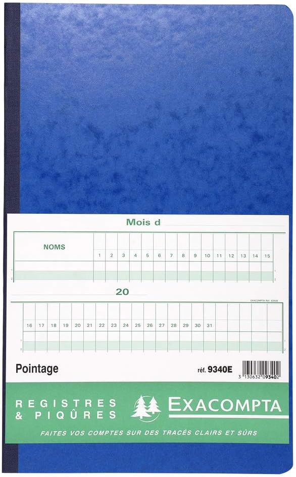 Piqure 40x24cm - Pointage 46 Lignes 80pages