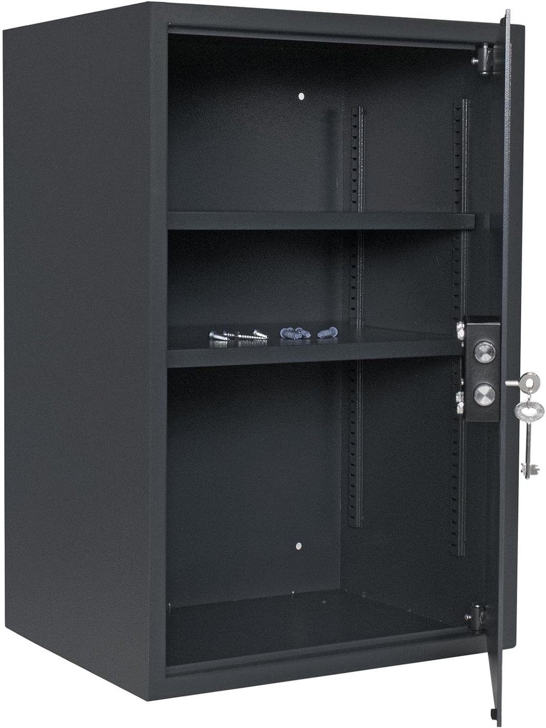 Rottner Möbeltresor Jupiter 5 Doppelbartschloss 2 Schlüssel BxHxT 45x67x36 cm herausnehmbarer Fachbo