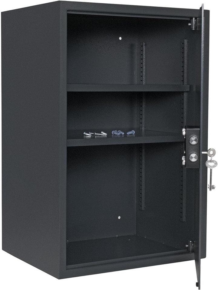 Rottner Möbeltresor Jupiter 5 Doppelbartschloss 2 Schlüssel BxHxT 45x67x36 cm herausnehmbarer Fachbo