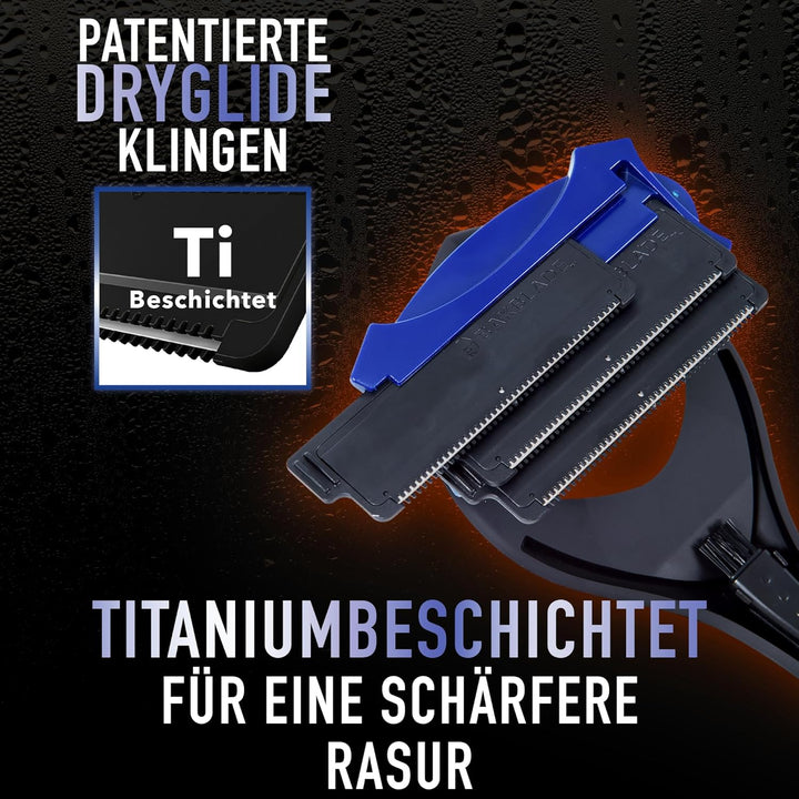 BakBlade 3.0 Stealth Back Shaver All-in-1-Pflegeset – 23-Zoll-Griff – Inklusive Lotion-Applikator un