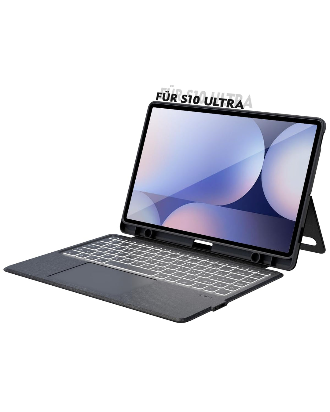 Doohoeek Tastatur mit Hülle für Samsung Galaxy Tab S10 Ultra 2024 14,6 Zoll, Tab S9 Ultra 2023, Tab