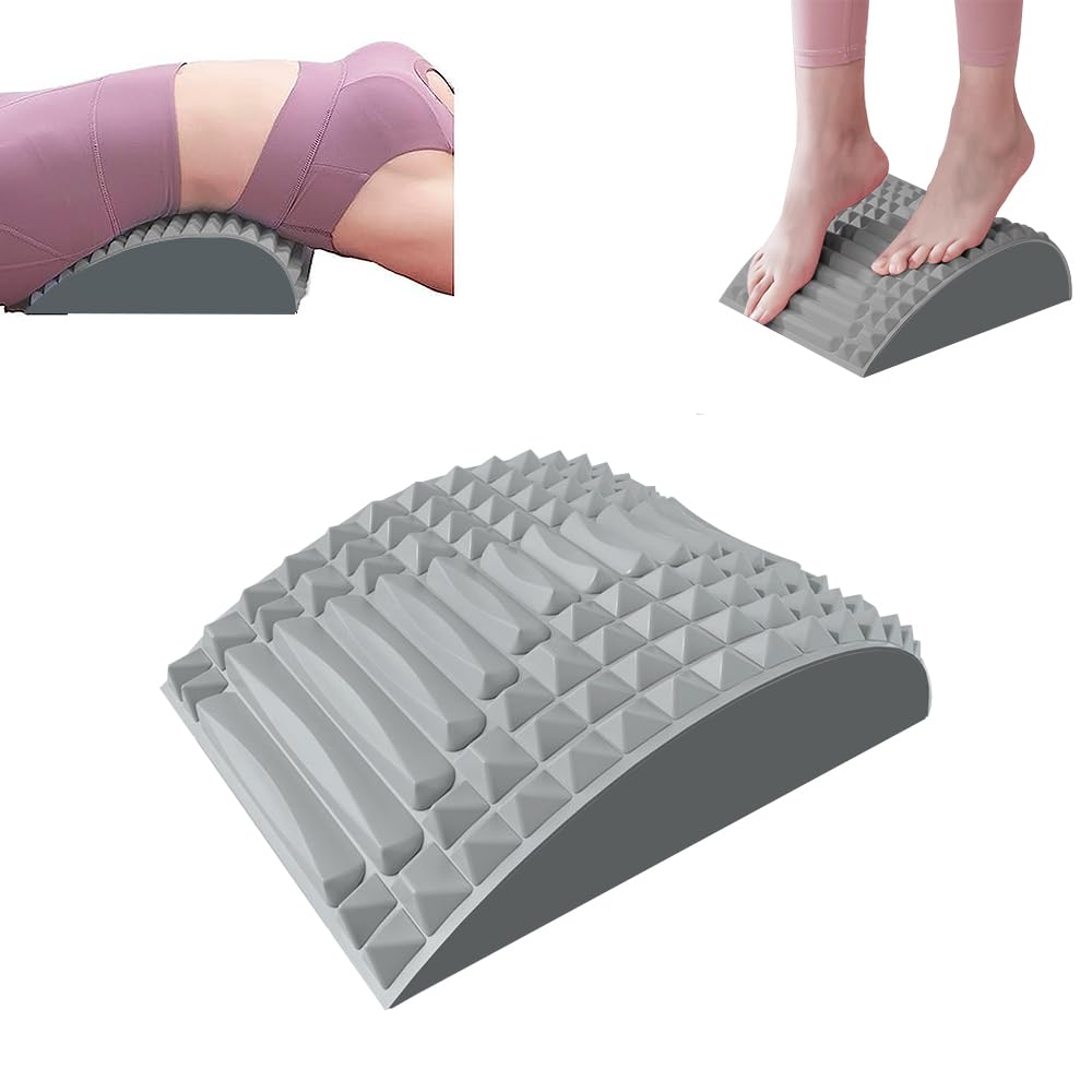 Jiahuade Lendenwirbelkissen Stützen Eva,Lendenkissen Orthopädisch,Nackenknacker Zur Linderung,Rücken