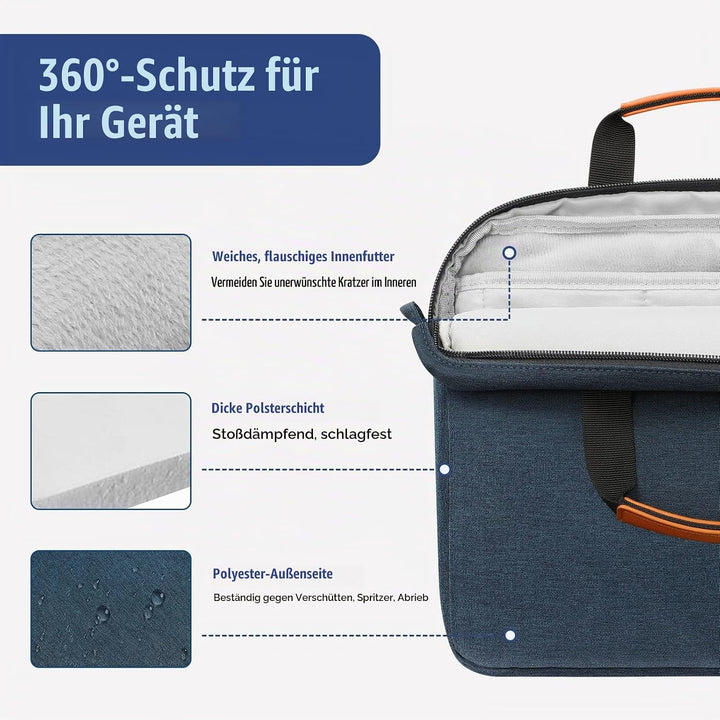 MoKo 12.9 inch Tablet Tasche Hülle, Tragetasche Umhängetasche aus Polyester, Schutztasche mit Schult