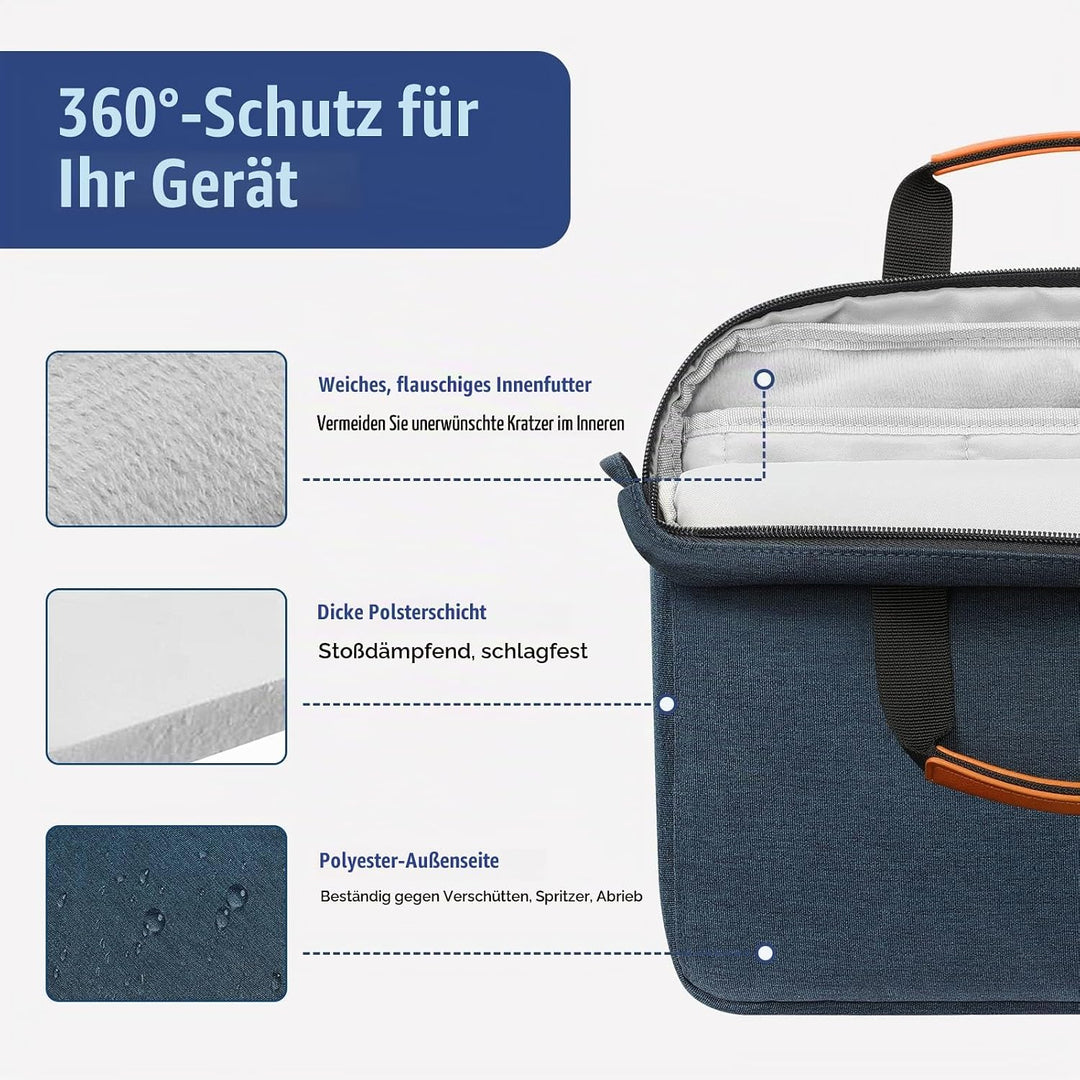 MoKo 9-11" Tablet Tasche Hülle, Schutztasche mit Schultergurt für iPad Pro 11 M2 2022-2018/iPad 10.
