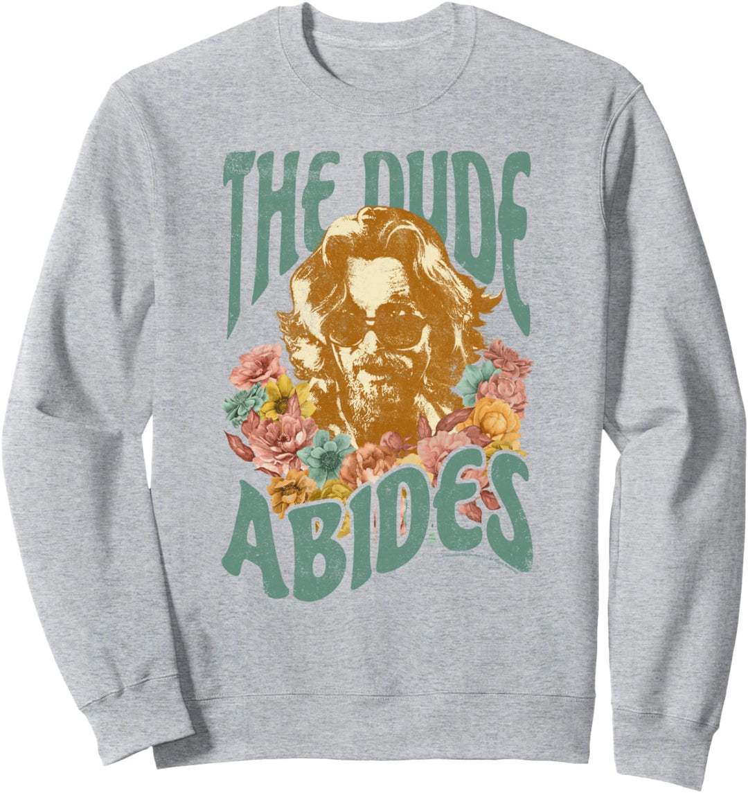 The Big Lebowski Dude Abides Floral Portrait Sweatshirt