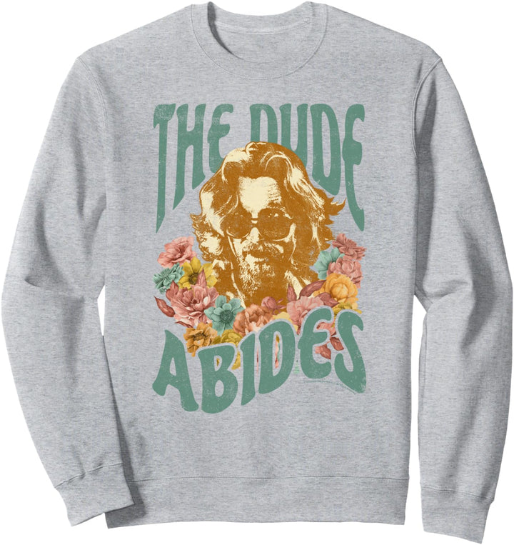 The Big Lebowski Dude Abides Floral Portrait Sweatshirt